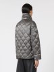 Сірий пуховик MAX MARA зі стьобаним візерунком: фото 3 - Invogue