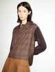 Коричневая рубашка в клетку Max&Co из вискозы: фото 1 - Invogue