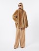 Темно-бежеві брюки MAX MARA з вовняної саржі: фото 1 - Invogue