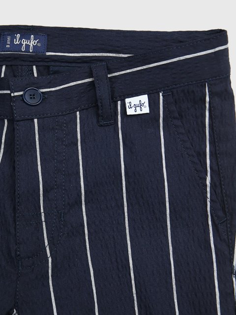 Синие брюки IL GUFO: фото 2 - Invogue