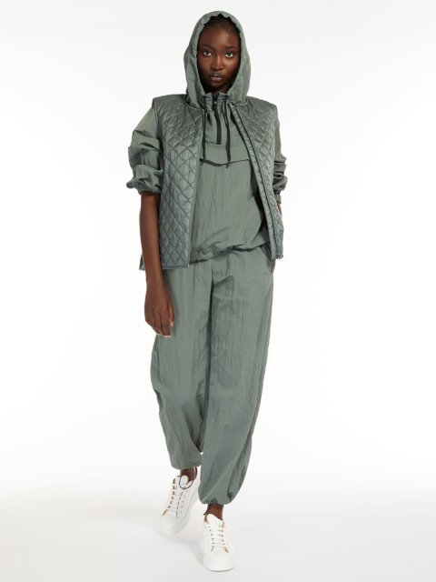 Зелёные брюки MAX MARA: фото 4 - Invogue