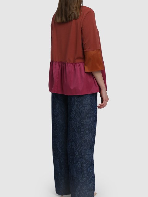 Темно-рожева блуза MARINA RINALDI : фото 3 - Invogue