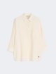 Жовта сорочка у смужку Weekend Max Mara з льону: фото - Invogue