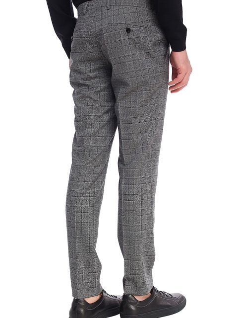 Серые брюки BOSS: фото 4 - Invogue