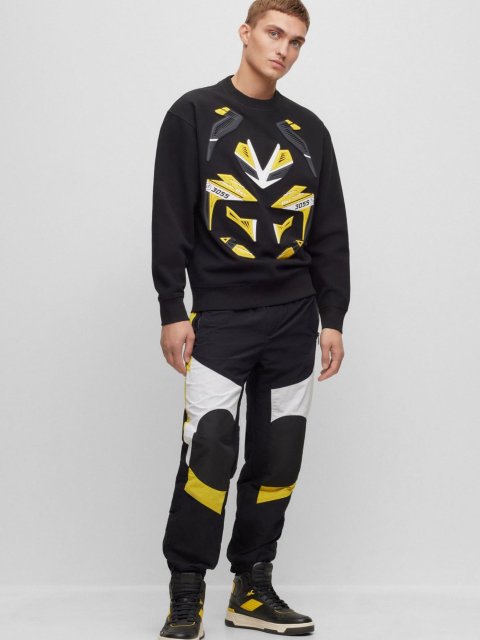 Чёрный свитшот BOSS: фото 4 - Invogue