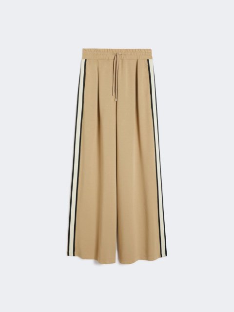 Світло-коричневі штани WEEKEND MAX MARA з бавовняного трикотажу: фото - Invogue