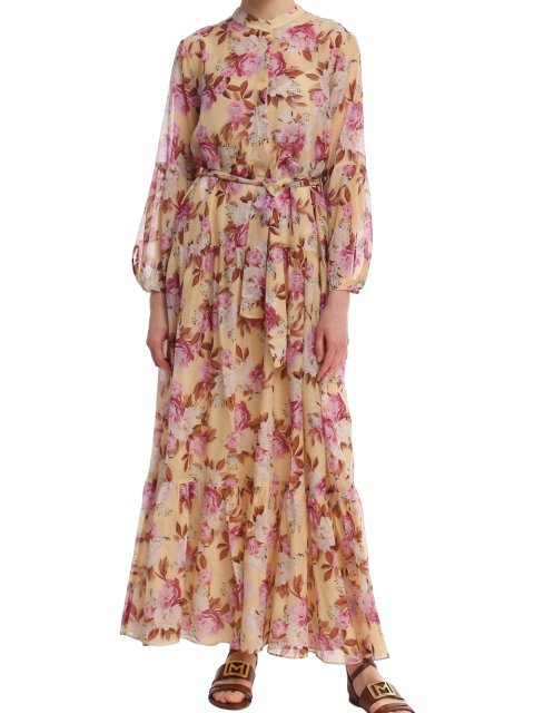 Бежевое платье MARELLA: фото 3 - Invogue