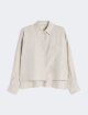 Кремова сорочка Weekend Max Mara з льону: фото - Invogue