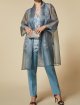 Блакитний топ MARINA RINALDI : фото 3 - Invogue