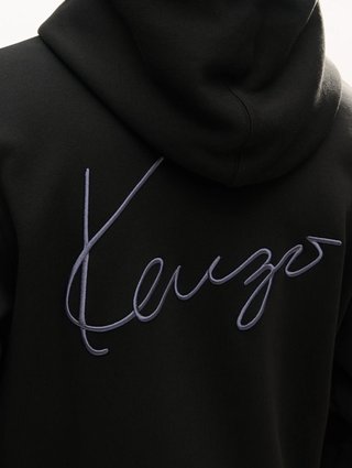 Черное худи Kenzo из хлопка: фото 5 - Invogue