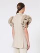 Бежевий жакет Max Mara з льону: фото 3 - Invogue
