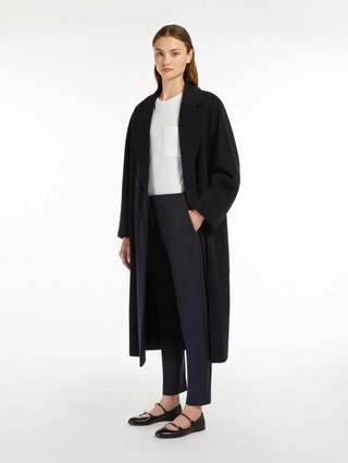 Темно-сині брюки Max Mara з віскози: фото 1 - Invogue