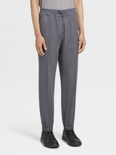 Сірі брюки ZEGNA з вовни: фото 1 - Invogue