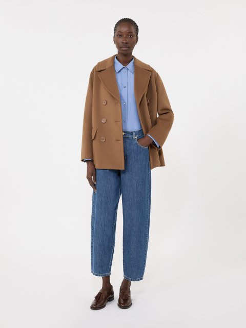 Васильковая рубашка MAX MARA из хлопка_x000D_
: фото 1 - Invogue