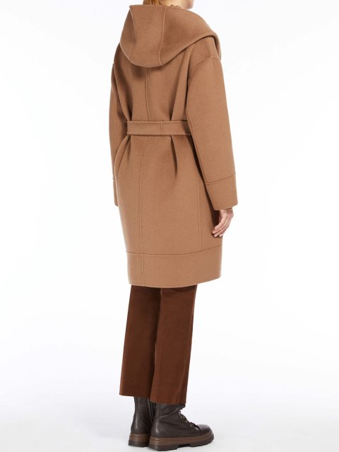 Темно-бежевое пальто MAX MARA из шерсти и кашемира: фото 2 - Invogue