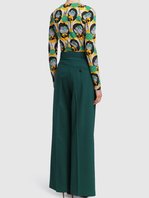 Зелёный свитер SPORTMAX: фото 2 - Invogue