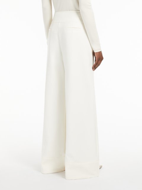 Белые брюки Max Mara расклешенные: фото 3 - Invogue