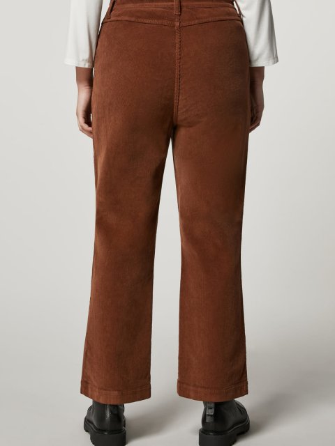 Коричневые брюки PERSONA: фото 2 - Invogue