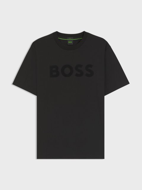 Футболка з еластичної бавовни BOSS: фото - Invogue