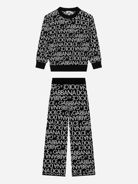 Різнокольоровий светр, штани DOLCE&GABBANA KIDS: фото - Invogue