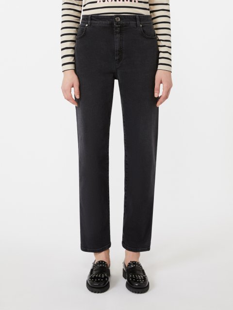 Черные джинсы WEEKEND MAX MARA из хлопкового денима: фото 2 - Invogue