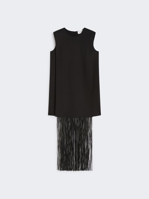 Чорна сукня SPORTMAX з бахромою: фото - Invogue