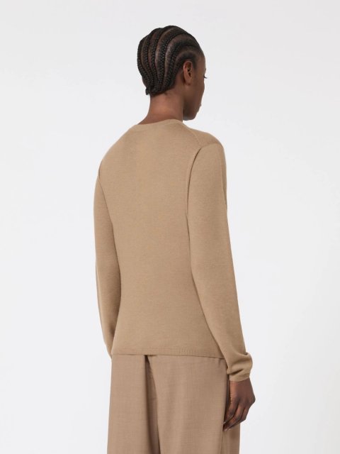 Світло-коричневий светр Max Mara з кашемірової пряжі: фото 3 - Invogue