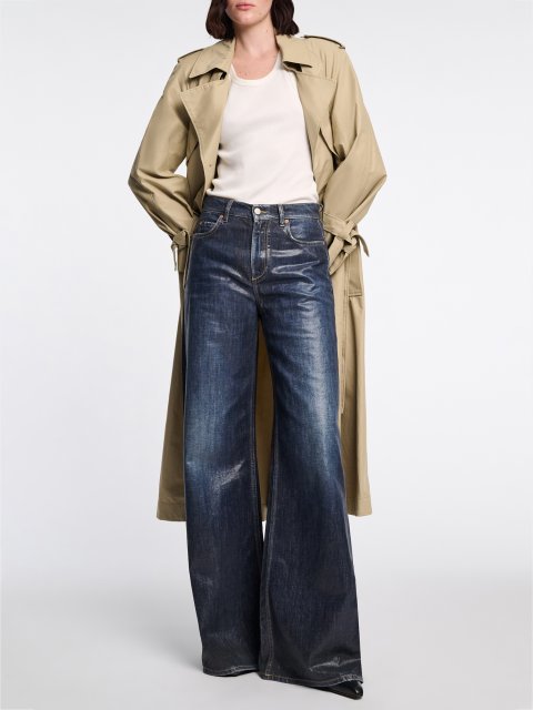 Белый топ Dorothee Schumacher из эластичного хлопка: фото 1 - Invogue