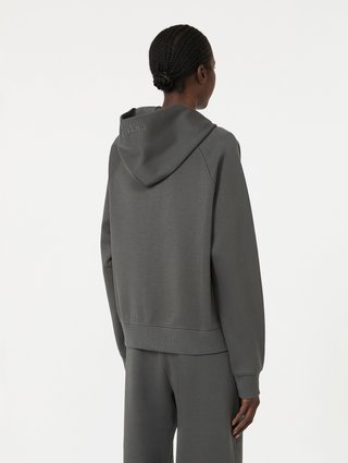 Темно-сірий світшот Max Mara з бавовни та поліестеру: фото 3 - Invogue