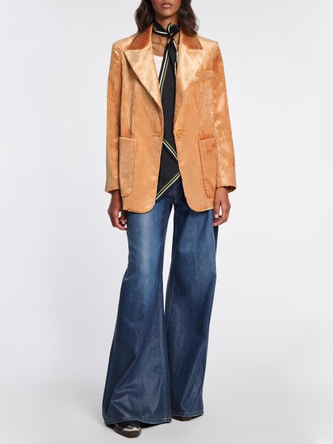 Золотистий жакет Dorothee Schumacher з вельвету: фото 3 - Invogue