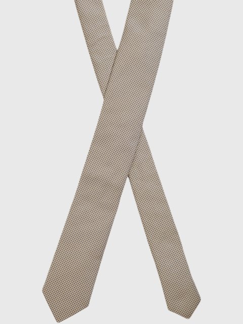 Бежевый галстук BOSS: фото - Invogue