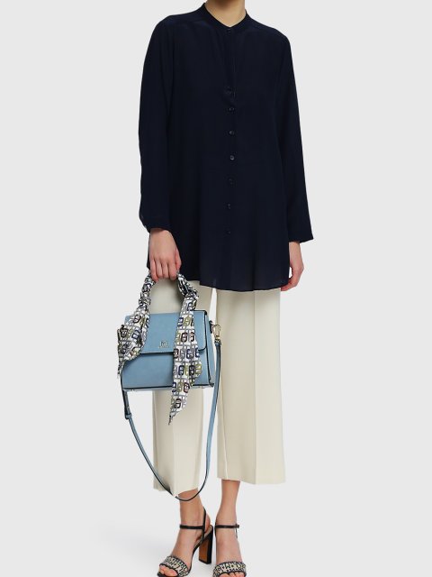 Голубая сумка MARELLA: фото 1 - Invogue