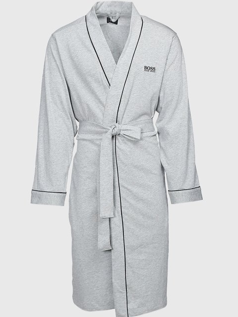 Серый халат BOSS: фото - Invogue