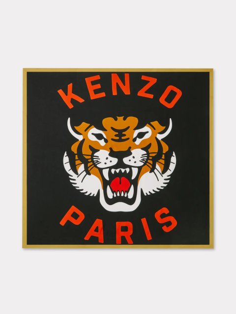 Черный платок KENZO из шелка: фото - Invogue