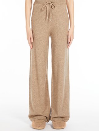 Бежевые брюки MAX MARA: фото 1 - Invogue