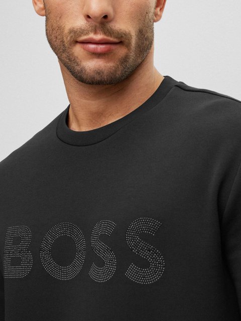 Чёрный свитшот BOSS: фото 4 - Invogue