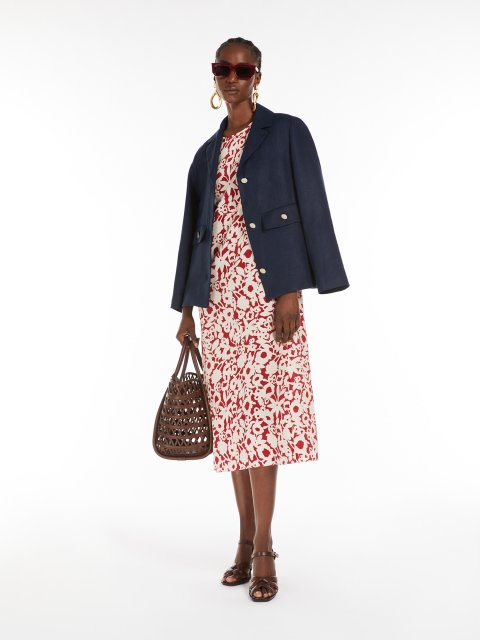 Темно-синій жакет Max Mara з льону: фото 1 - Invogue