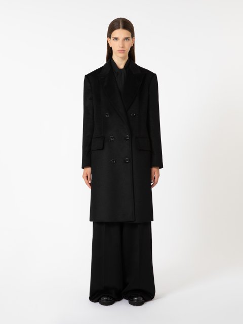 Чорне пальто MAX MARA з вовни: фото 4 - Invogue