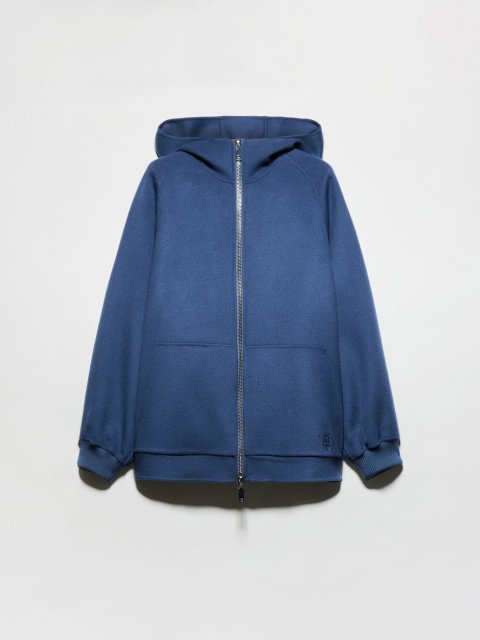 Темно-синее пальто MAX&CO из шерсти и кашемира: фото - Invogue