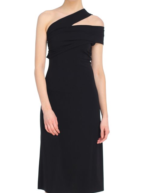 Чёрное платье HELMUT LANG: фото 3 - Invogue