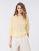 Желтый укороченный свитер Weekend Max Mara из льна: фото 2 - Invogue