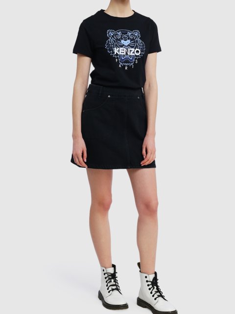 Чёрная футболка KENZO: фото 1 - Invogue