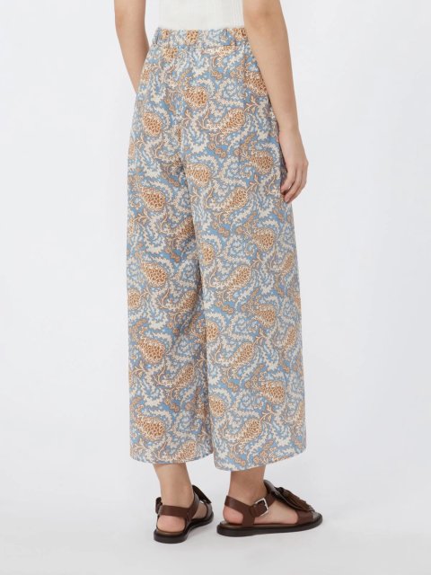 Голубые брюки Weekend Max Mara из шёлка: фото 3 - Invogue