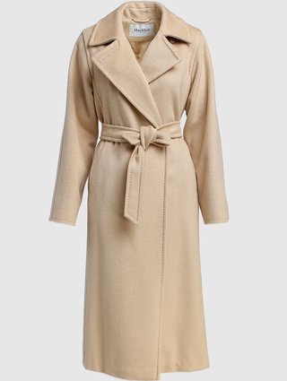 Кремовое пальто MAX MARA: фото - Invogue