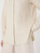 Бежева сорочка Max Mara з льону з вишитим логотипом: фото 4 - Invogue