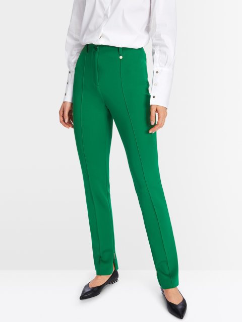 Зелені брюки Marc Cain Slim Fit: фото 1 - Invogue