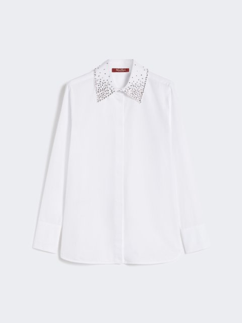 Біла сорочка MAX MARA з бавовни: фото - Invogue