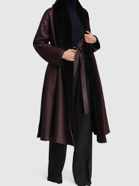 Бордова дублянка MAX MARA : фото 1 - Invogue