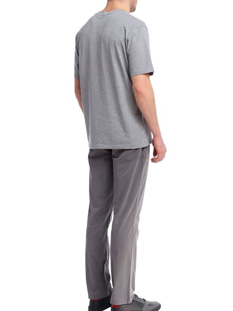 Серая футболка BOSS: фото 4 - Invogue