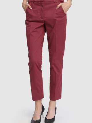 Бордові брюки WEEKEND MAX MARA : фото 2 - Invogue